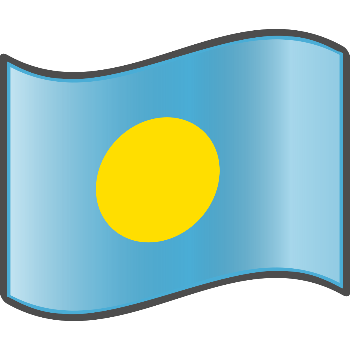 Palau Flag PNG HD Isolated