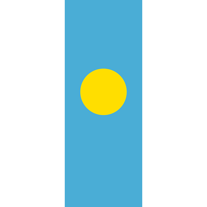 Palau Flag PNG Image