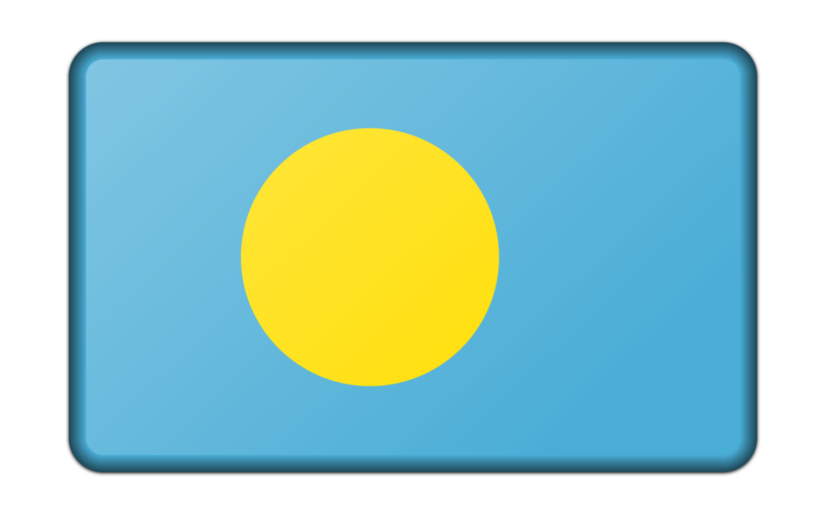 Palau Flag PNG Isolated Pic