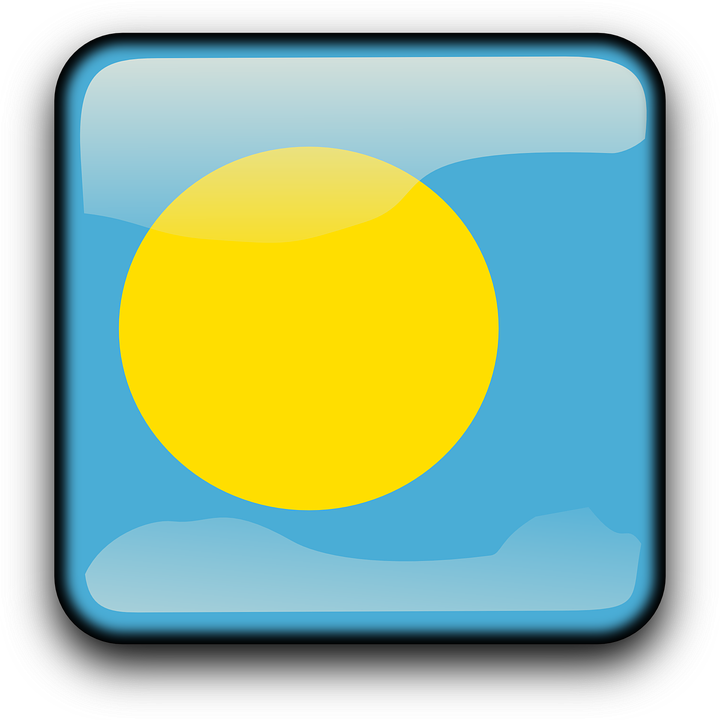 Palau Flag PNG Transparent