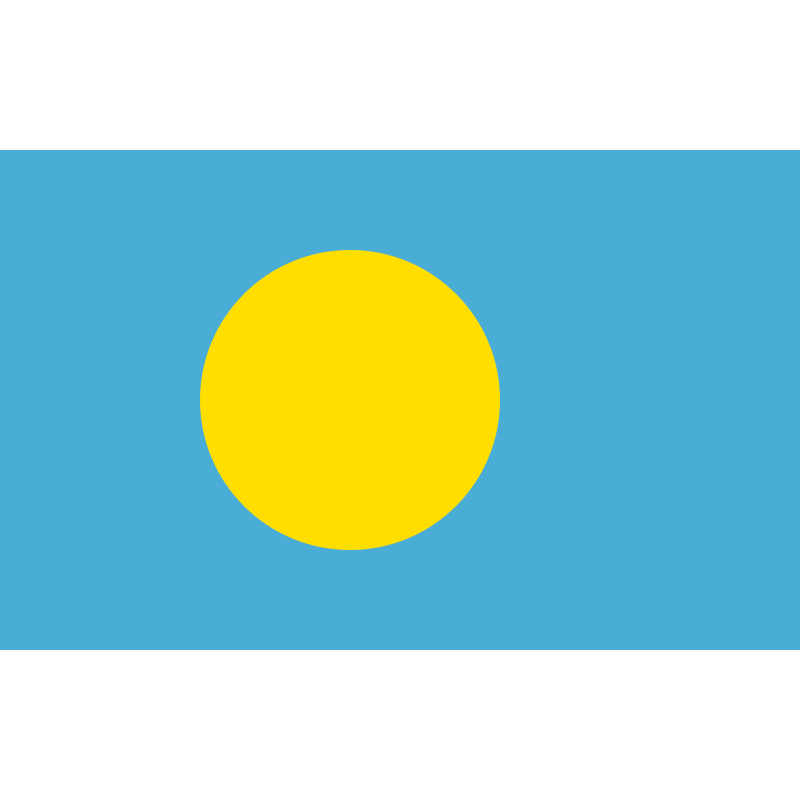 Palau Flag PNG