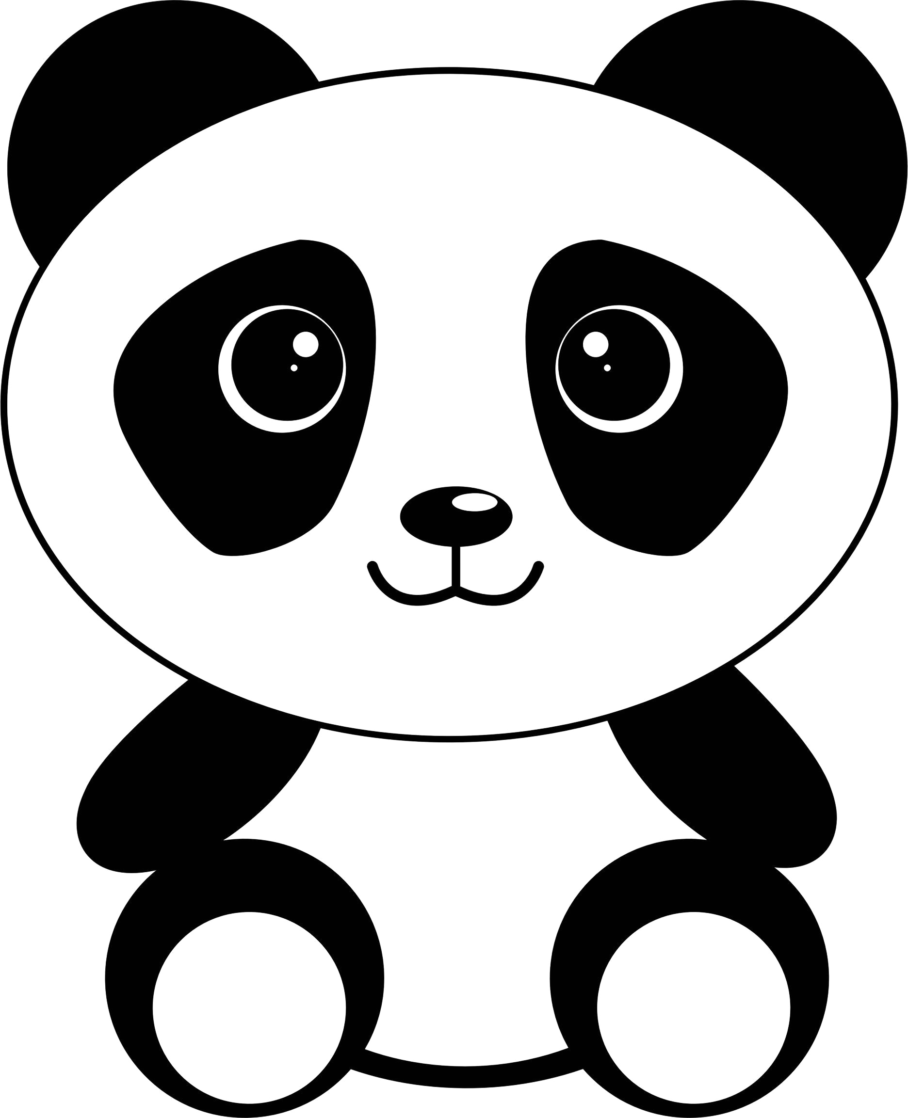 Panda Transparent Isolated Background