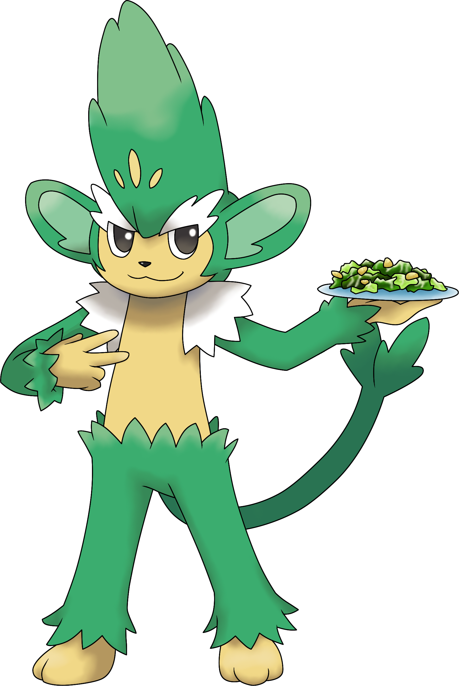 Pansage Pokemon PNG HD Isolated