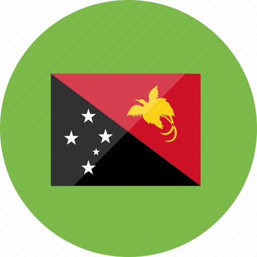 Papua New Guinea Flag PNG Isolated Pic