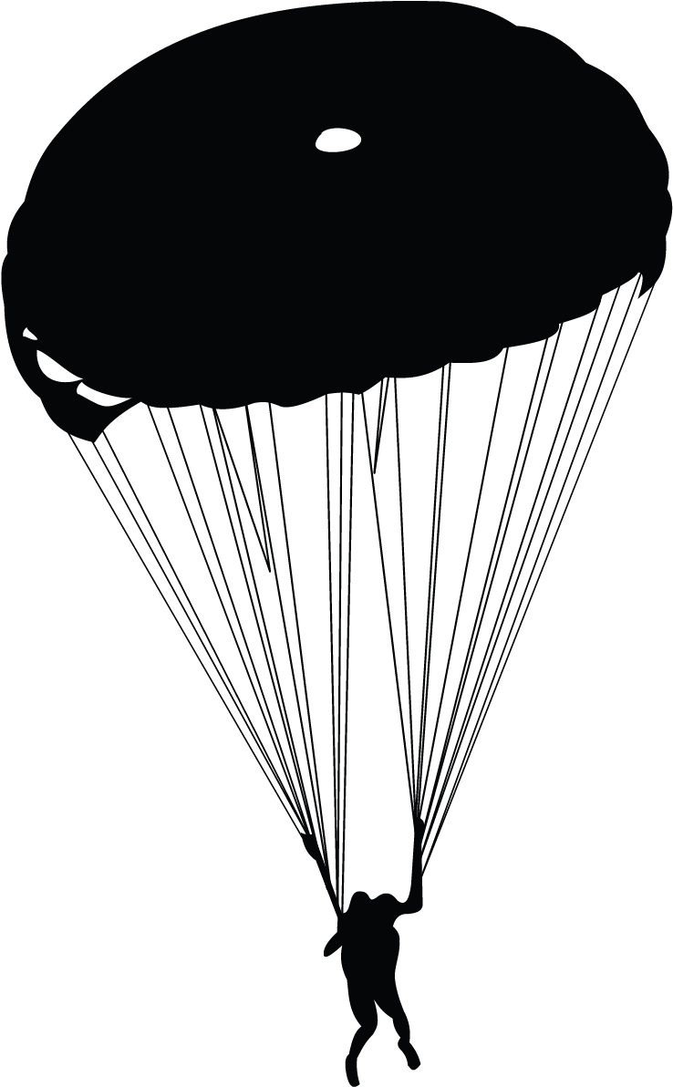 Parachuting PNG Photo