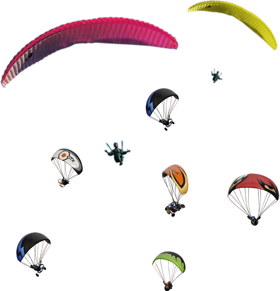 Paragliding PNG Isolated Image