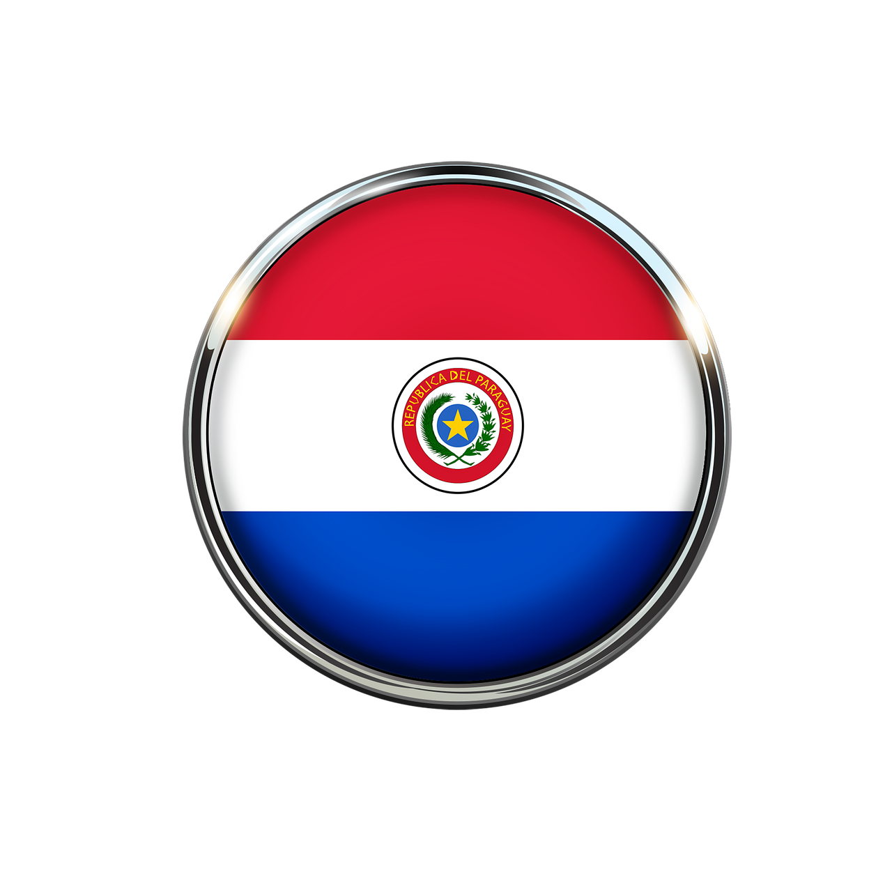 Paraguay Flag PNG Pic
