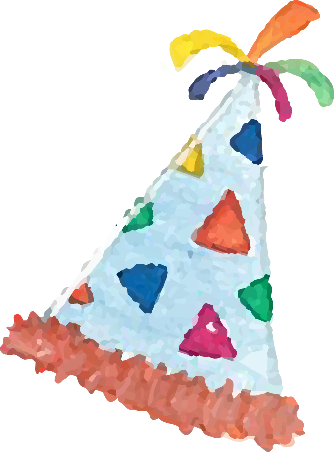 Party Birthday Hat PNG Isolated Photo