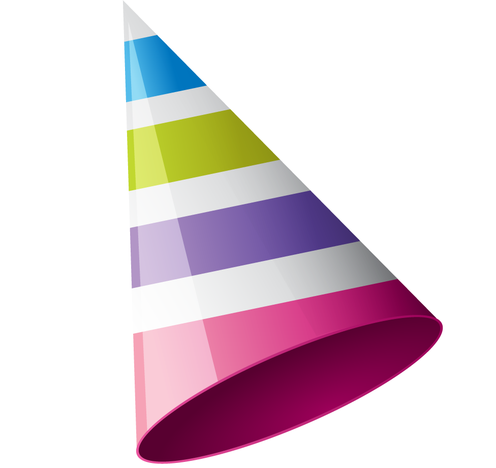 Party Birthday Hat PNG Isolated Transparent Image