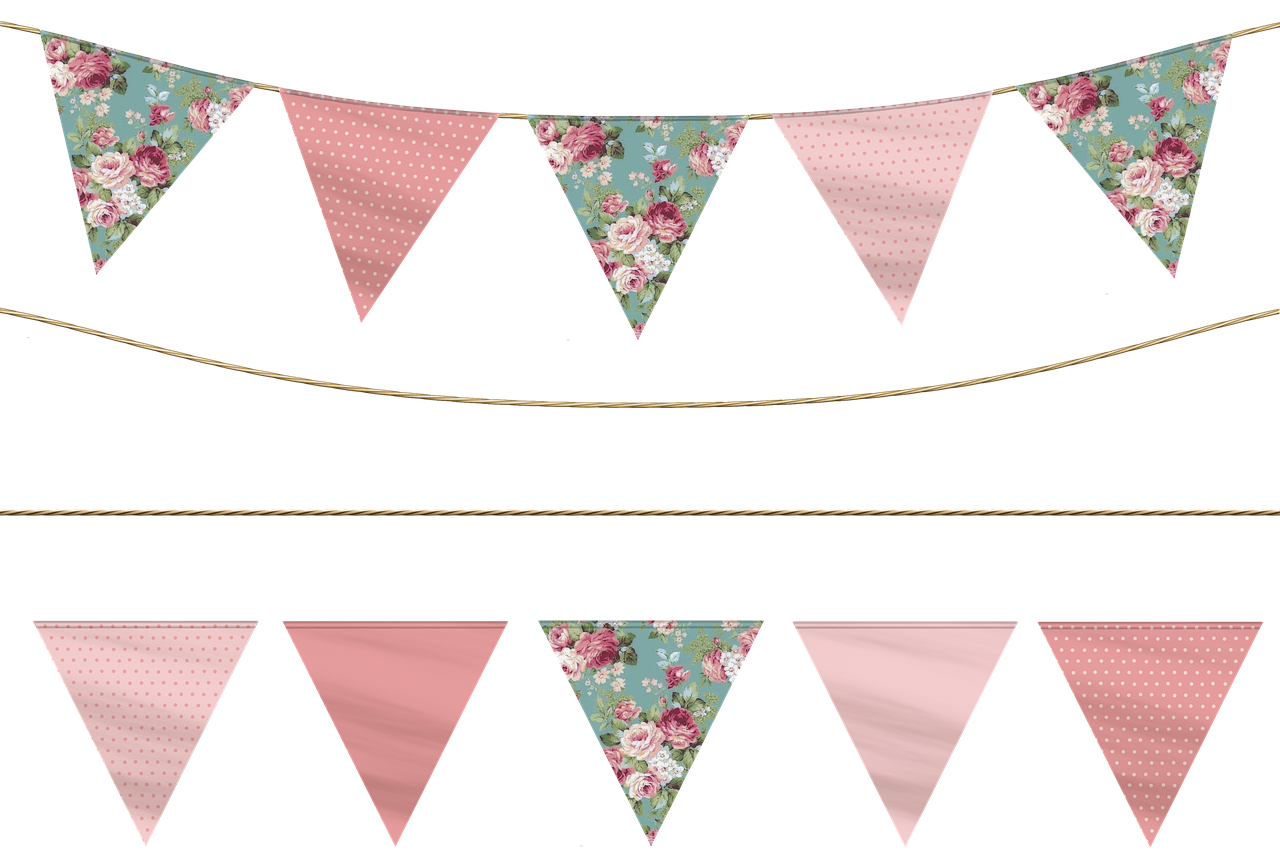 Party Flags PNG Background Image