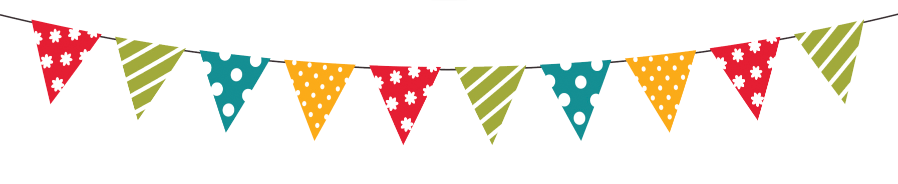 Party Flags PNG Transparent Image