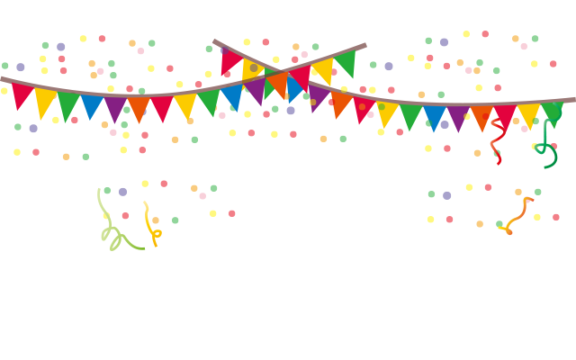 Party Flags Transparent Isolated Background