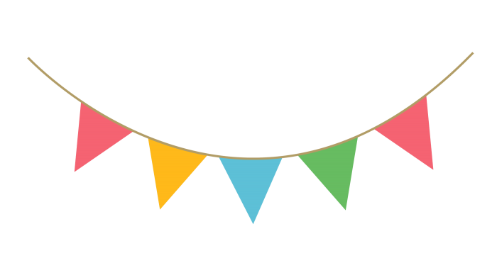Party Flags Transparent Isolated PNG