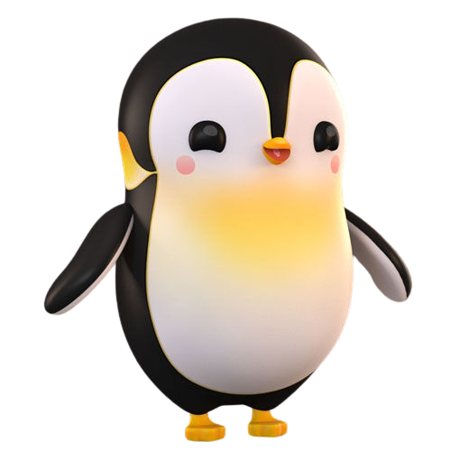 Penguin PNG Isolated File