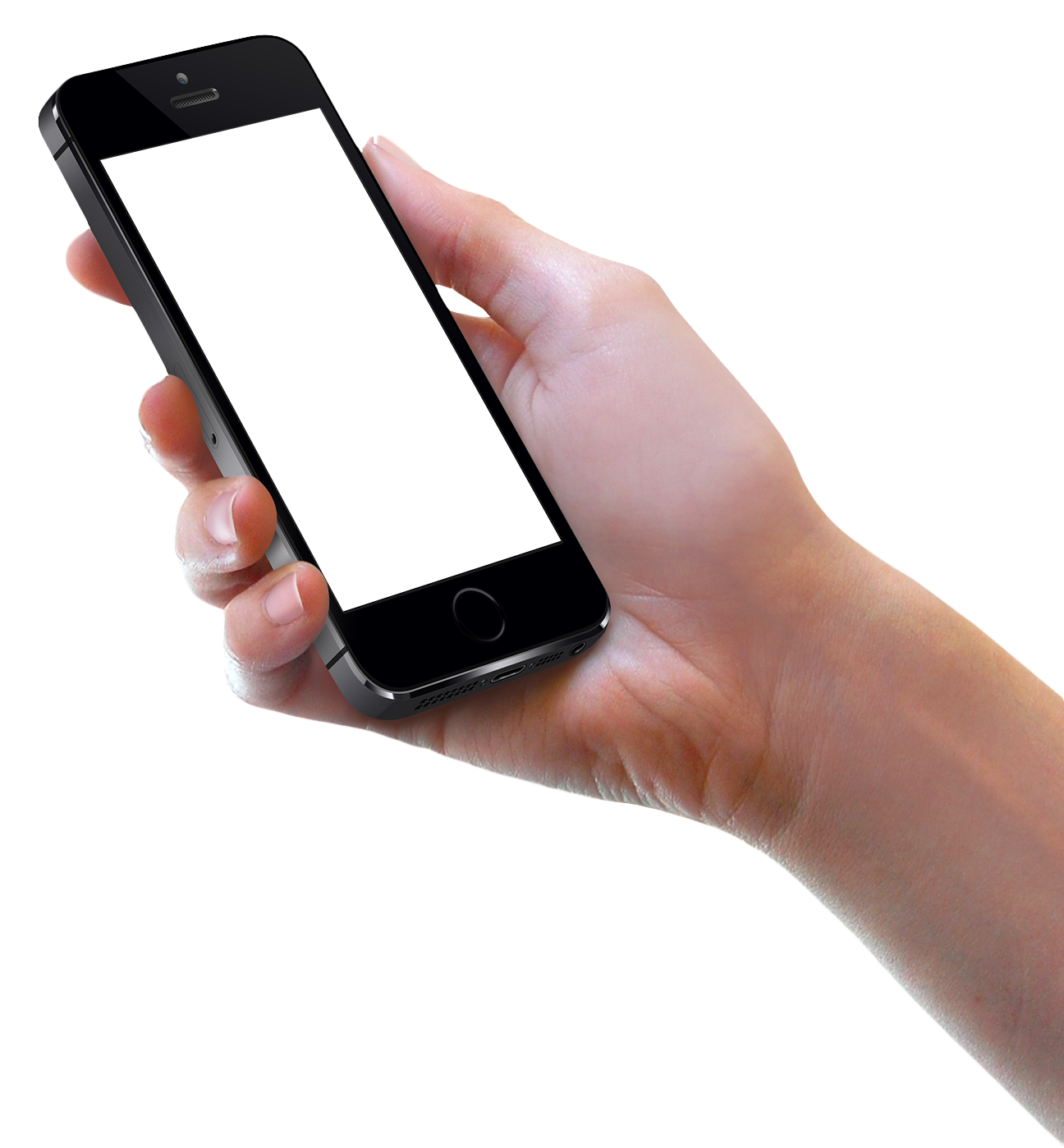Phone in Hand PNG Isolated Clipart