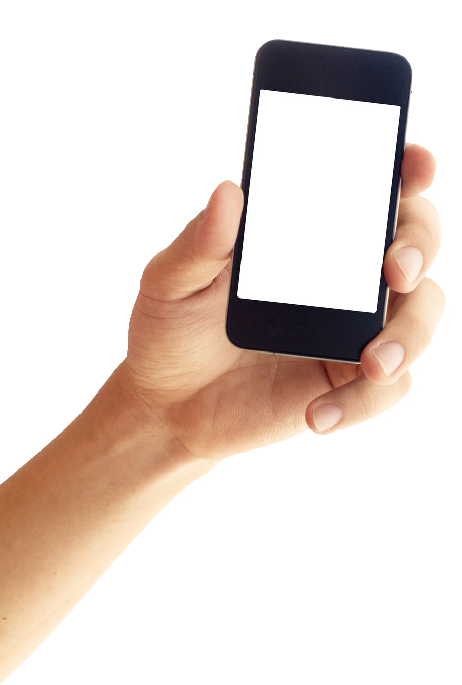 Phone in Hand PNG Isolated Image