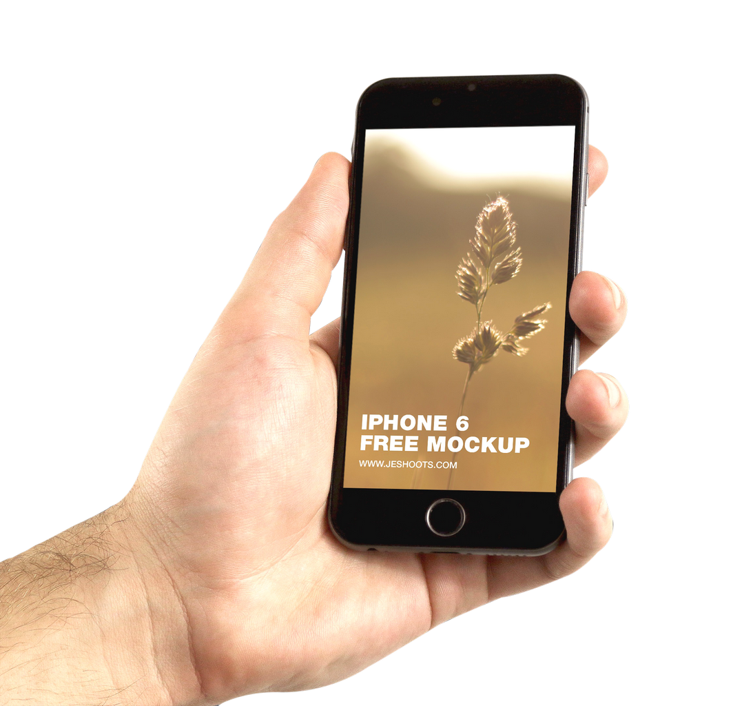 Phone in Hand PNG Isolated Transparent Image