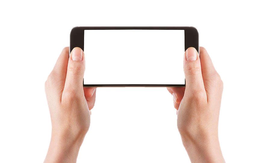Phone in Hand Transparent Isolated PNG