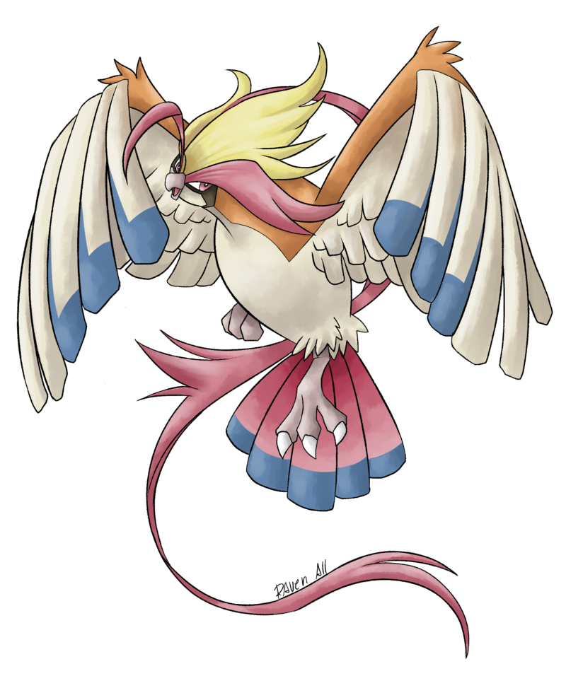 Pidgeot Pokemon PNG Isolated Clipart