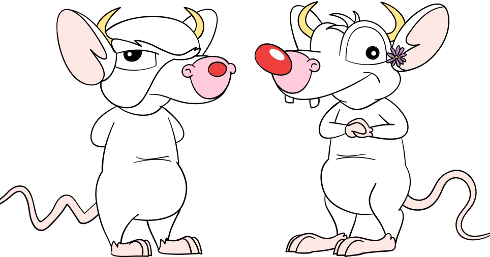 Pinky And The Brain PNG HD Isolated