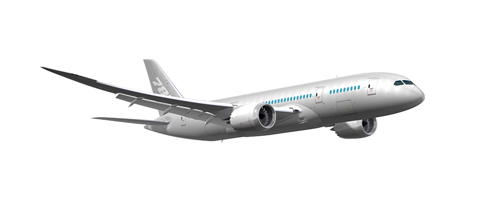 Plane Background Isolated PNG