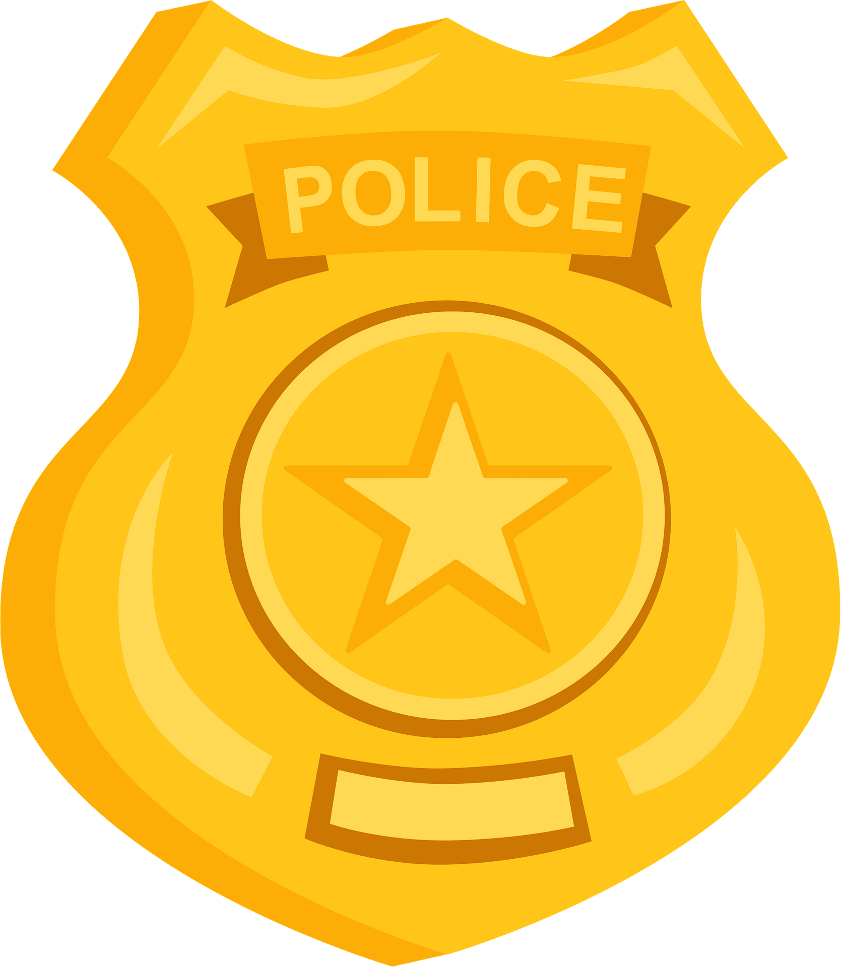 Police Badge Transparent Isolated PNG