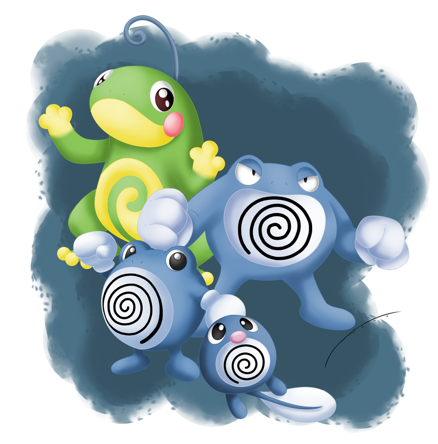 Poliwhirl Pokemon PNG Isolated Pic