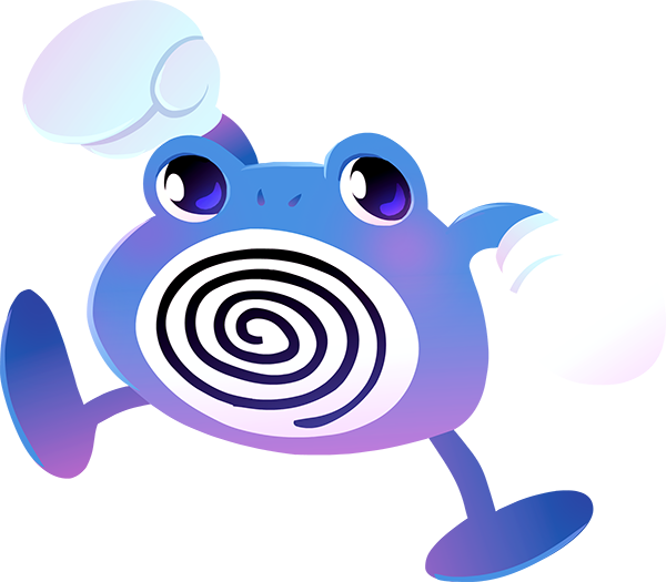 Poliwhirl Pokemon PNG Transparent Image