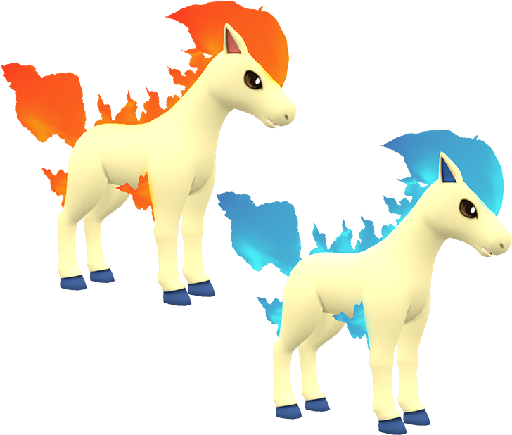 Ponyta Pokemon PNG Isolated Picture