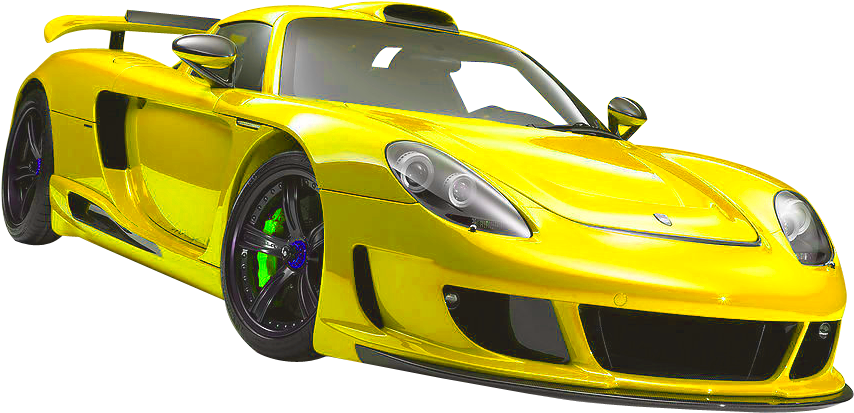 Porsche Carrera GT PNG Isolated Pic