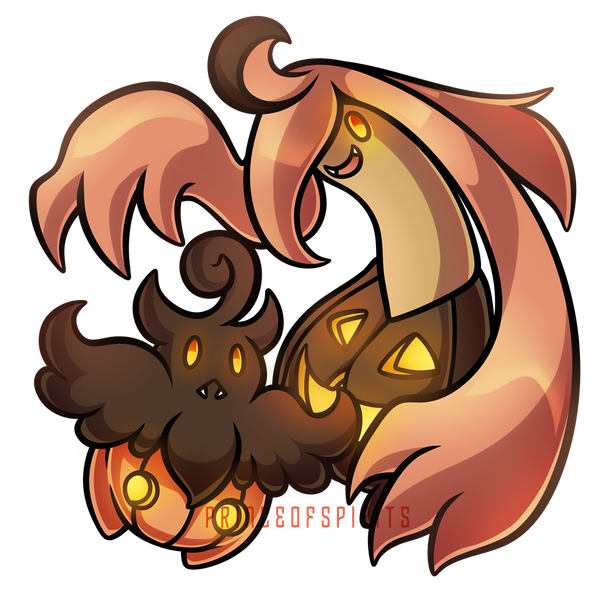 Pumpkaboo Pokemon PNG Isolated Clipart