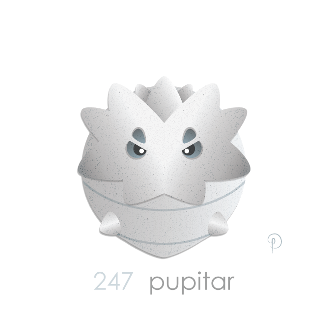 Pupitar Pokemon PNG Isolated HD