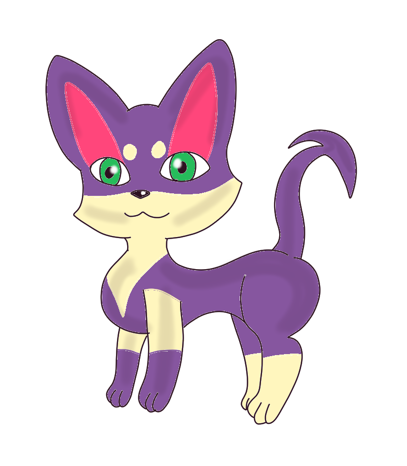 Purrloin Pokemon PNG Isolated Picture