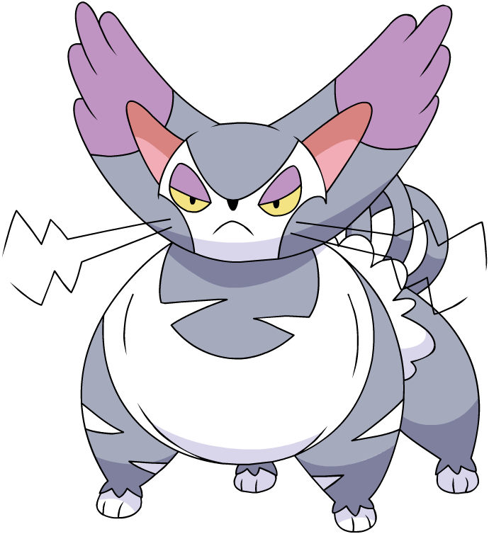 Purugly Pokemon PNG Transparent