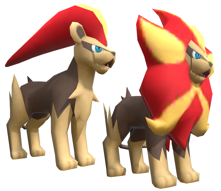 Pyroar Pokemon PNG Isolated Photos