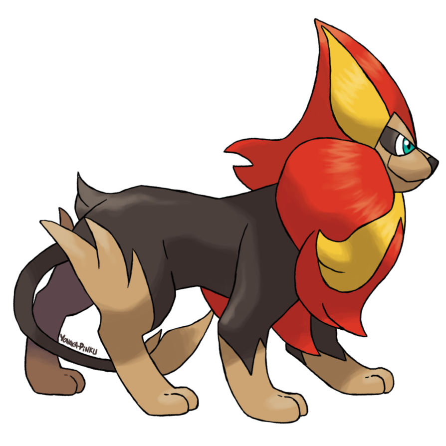 Pyroar Pokemon PNG Isolated Picture