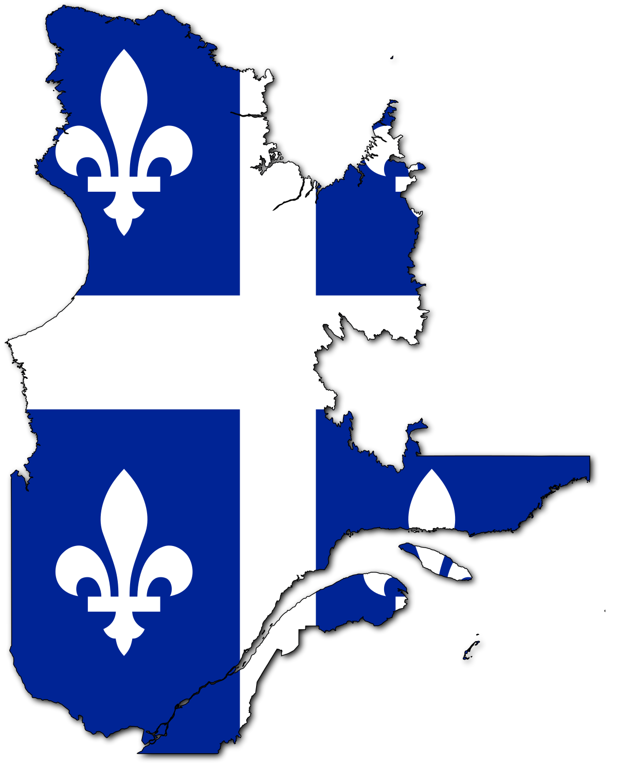 Quebec Flag Transparent PNG