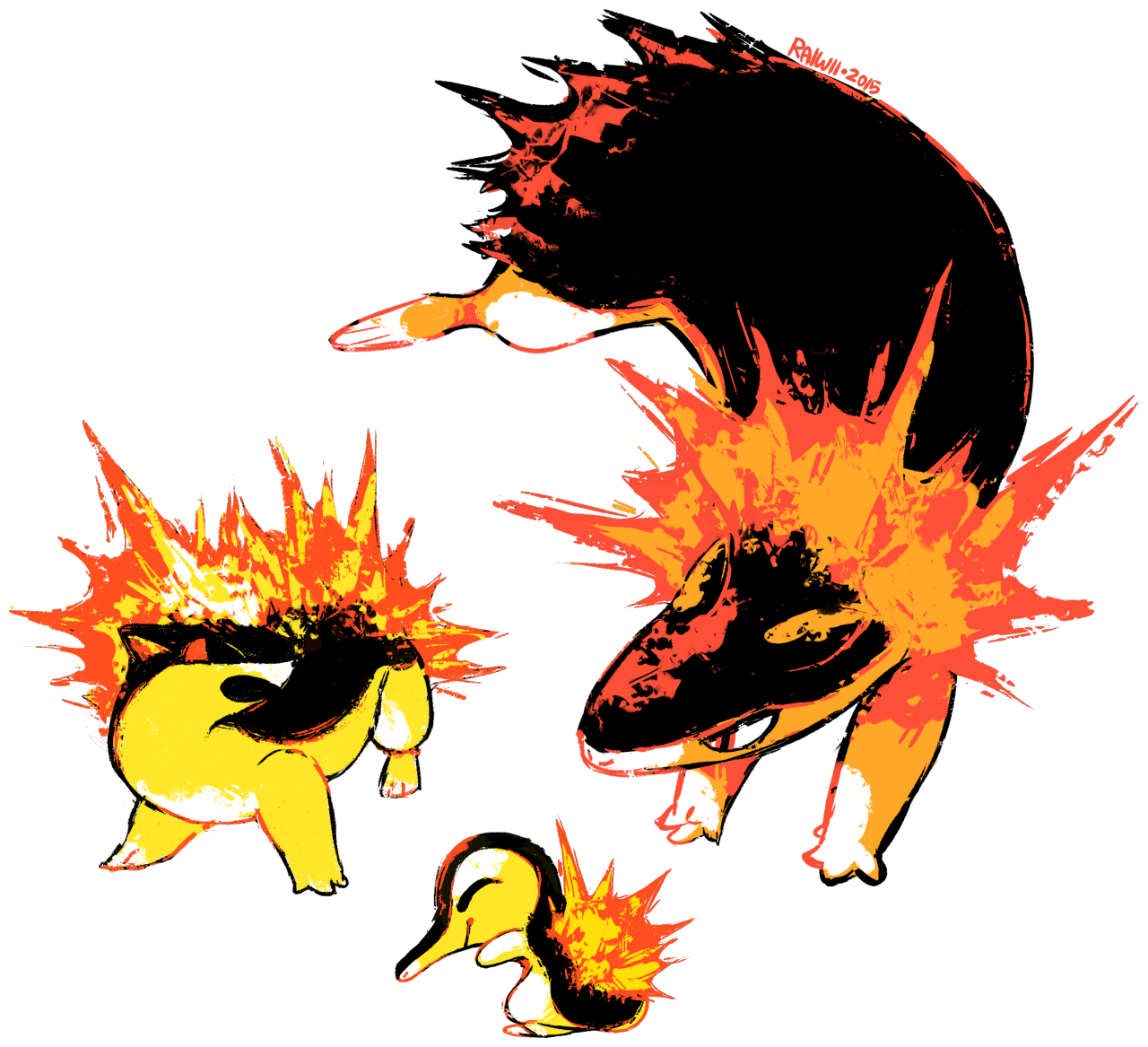 Desenho Pokémon Sableye Quilava, pokemon, roxo, mamífero png