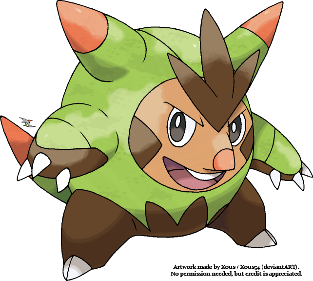 Quilladin Pokemon PNG File