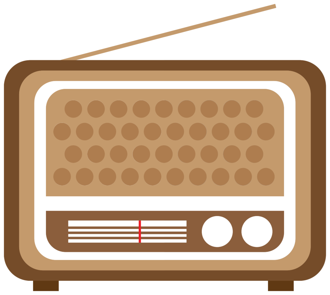 Radio PNG Isolated File
