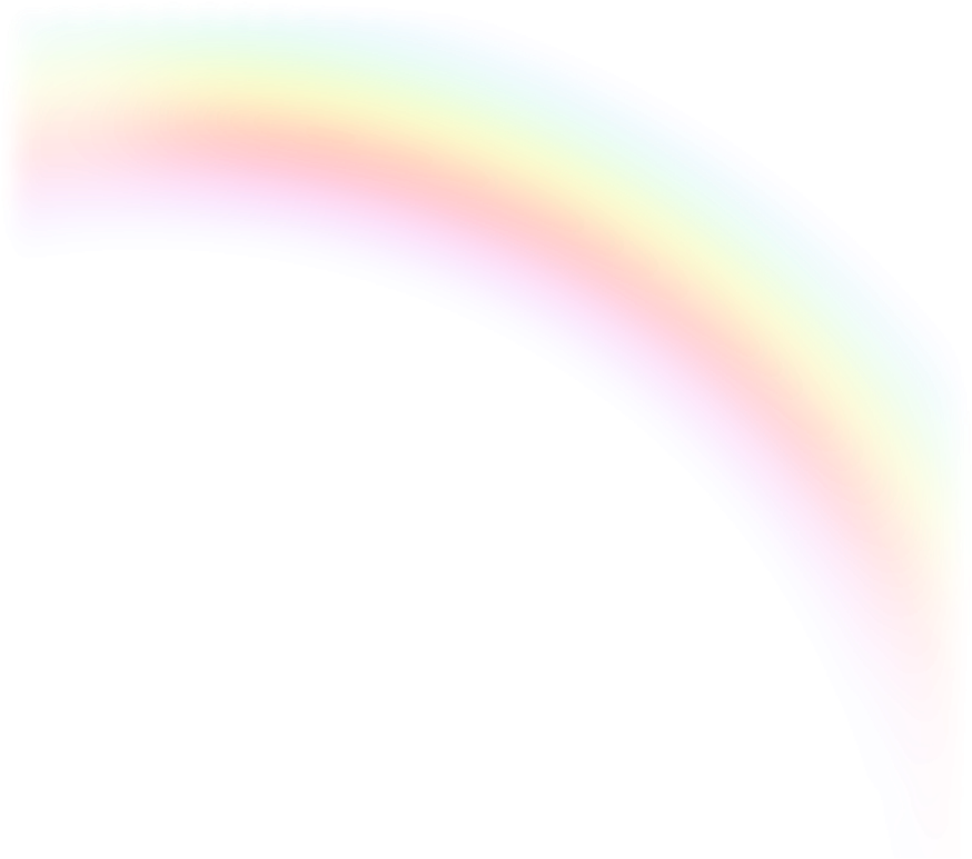 Rainbow Aesthetic Theme PNG Image
