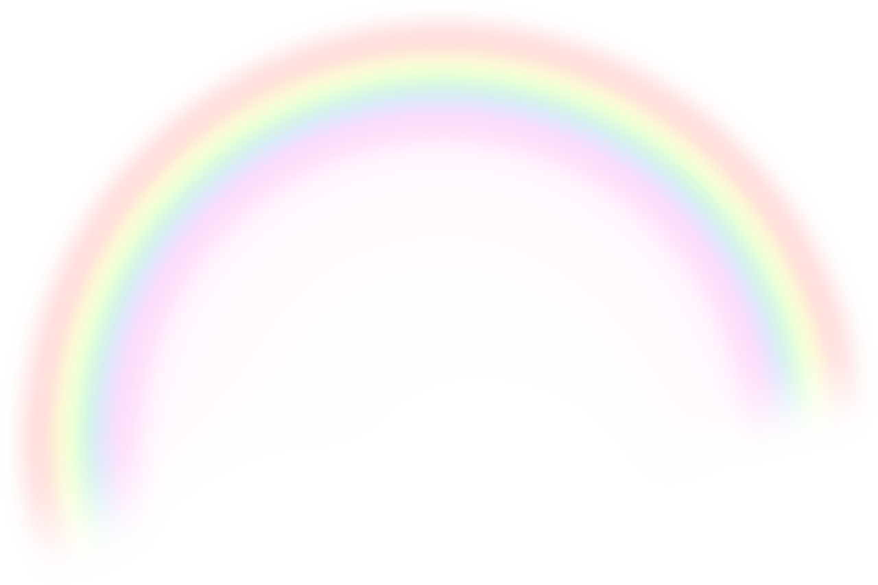 Rainbow Aesthetic Theme PNG Isolated HD