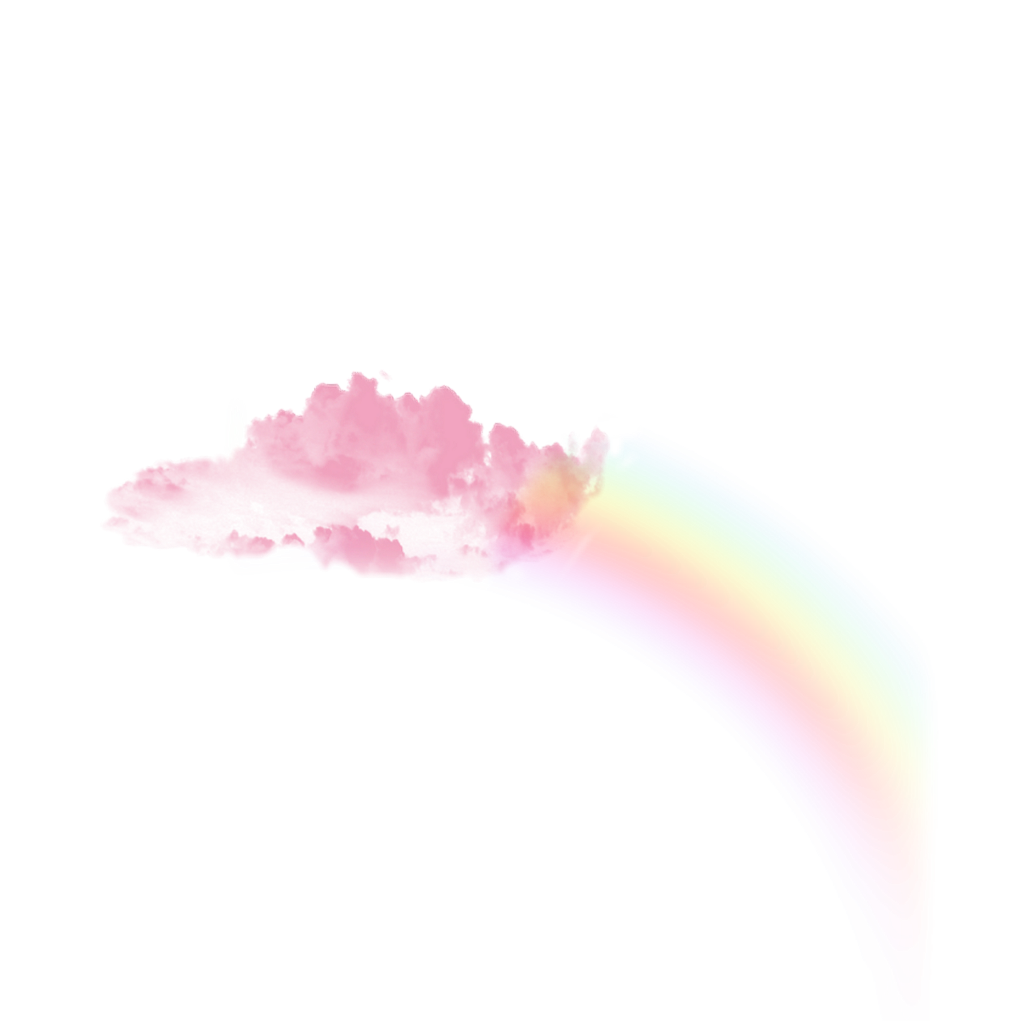 Rainbow Aesthetic Theme PNG Photo