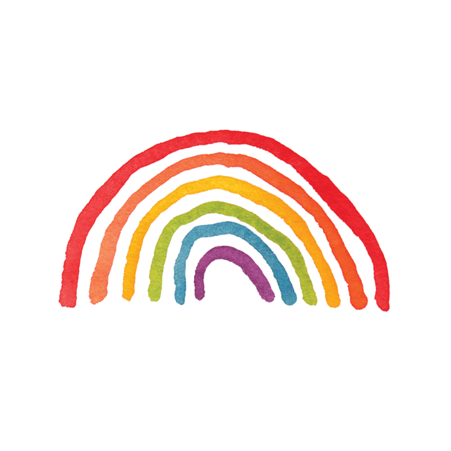 Rainbow Aesthetic Theme PNG Photos