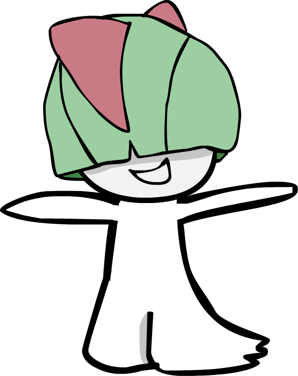 Ralts Pokemon PNG Isolated Clipart