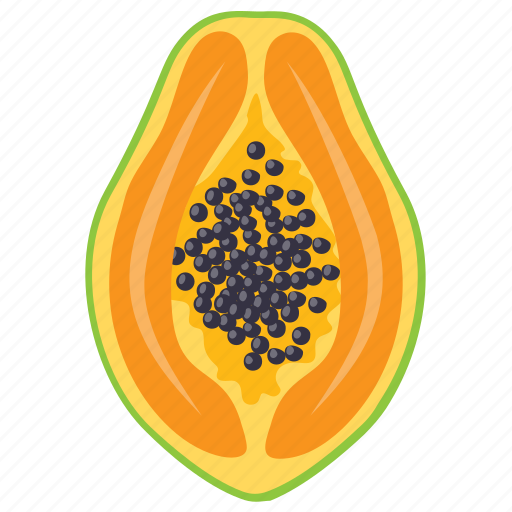 Raw papaya PNG Clipart