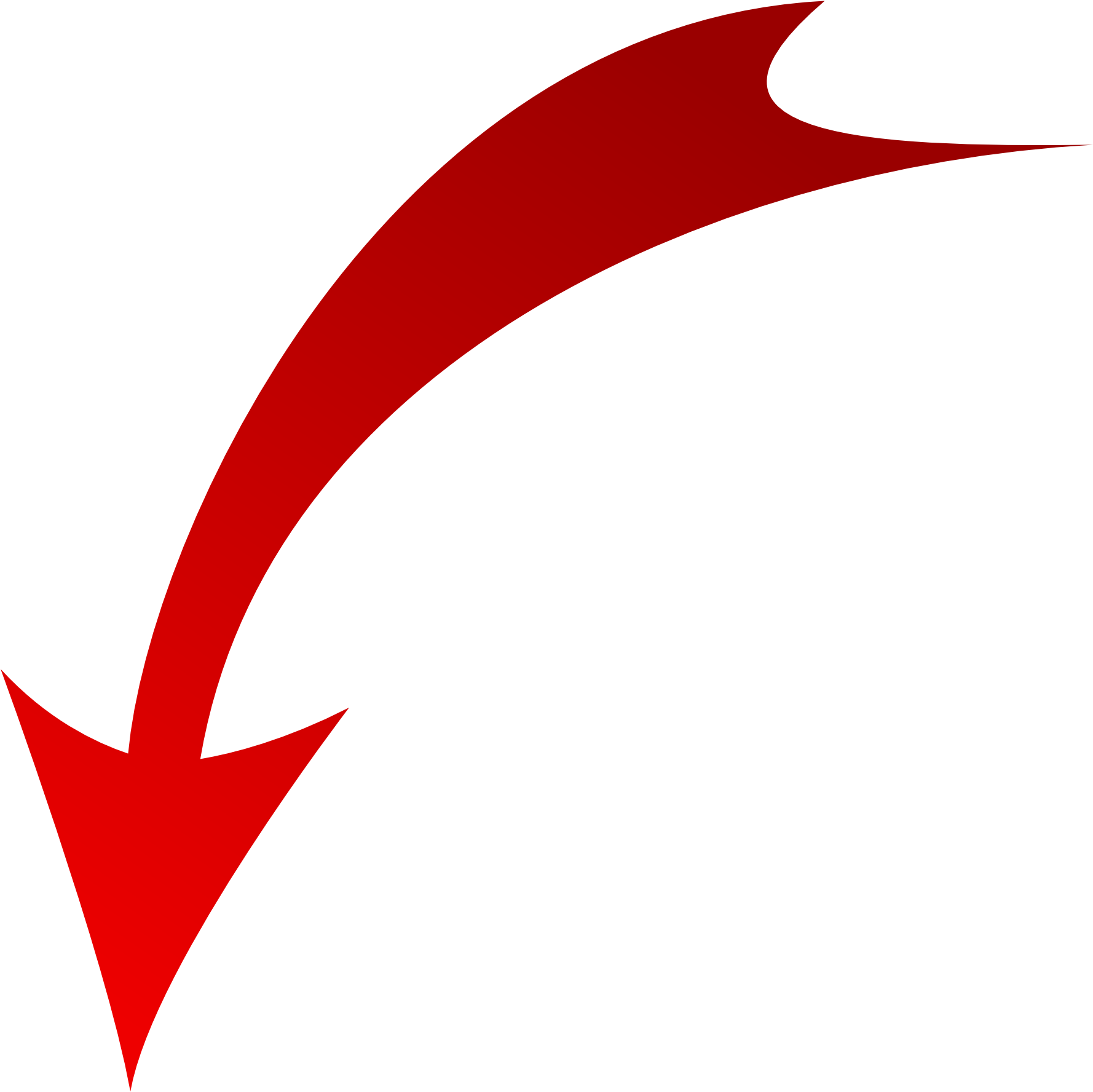 Red Arrow PNG Isolated Picture