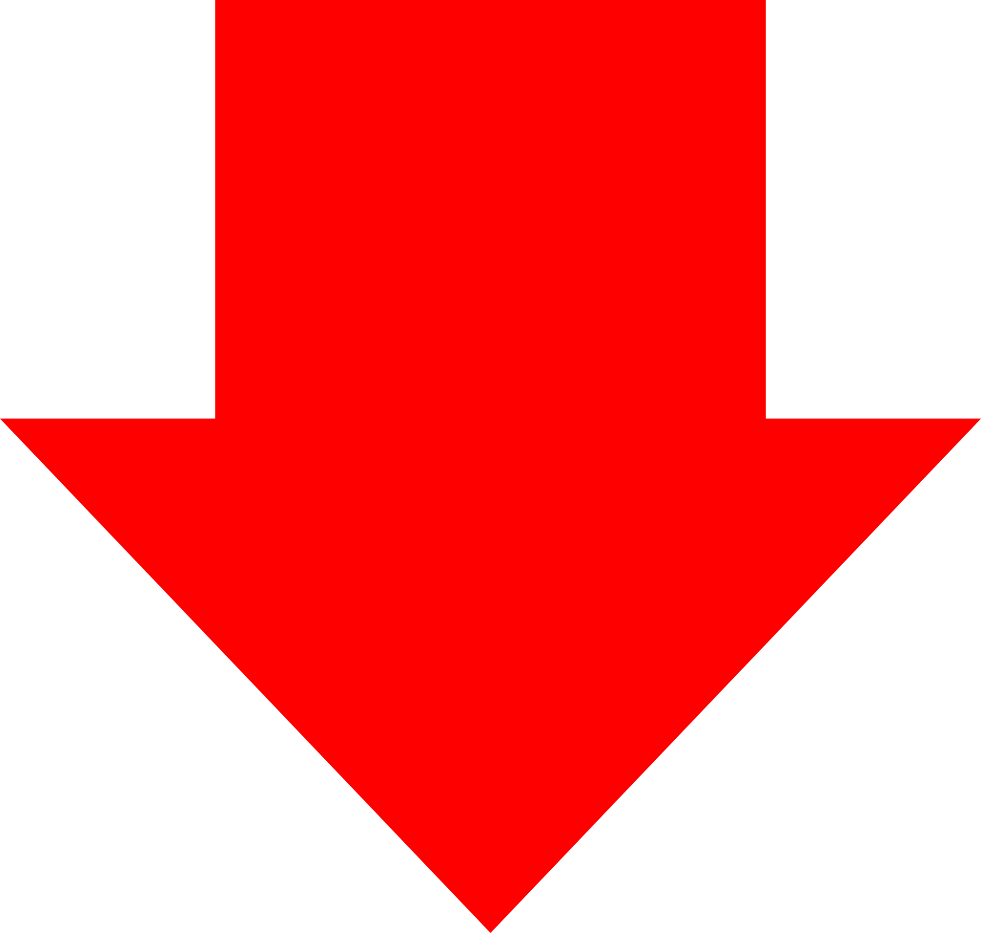 Red Arrow PNG Transparent Image