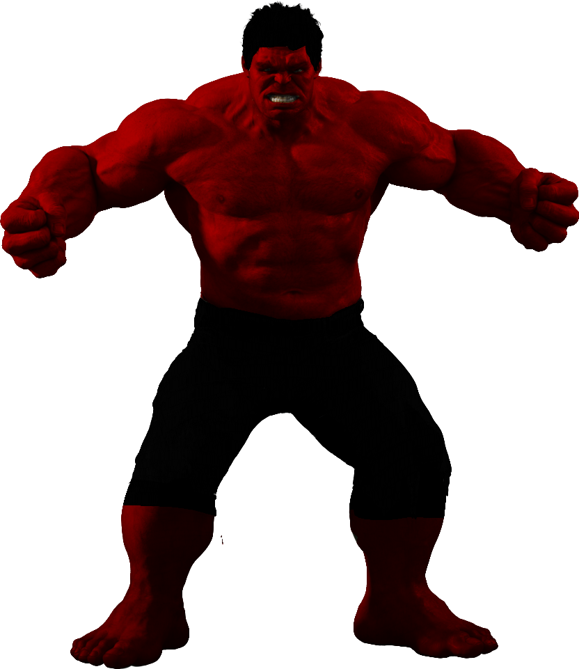 Red Hulk PNG Isolated Pic