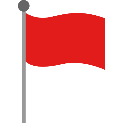 Red Square Flag PNG